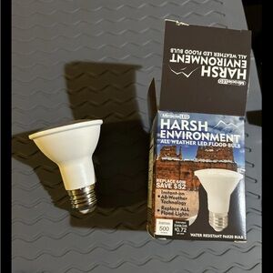 Harsh Environment LED Flood Bulb box of 10 bulbs in separate boxes 6watt 500 lum
